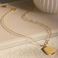 Where Is Love Double Chain Pendant Necklace