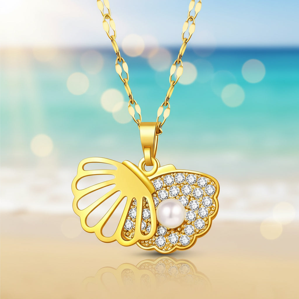 Pearl Shell Pendant Necklace