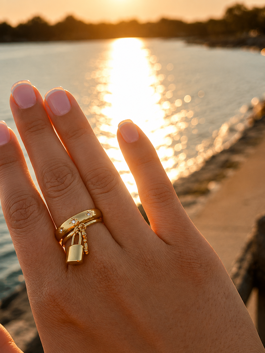 Golden Secret Charm Ring