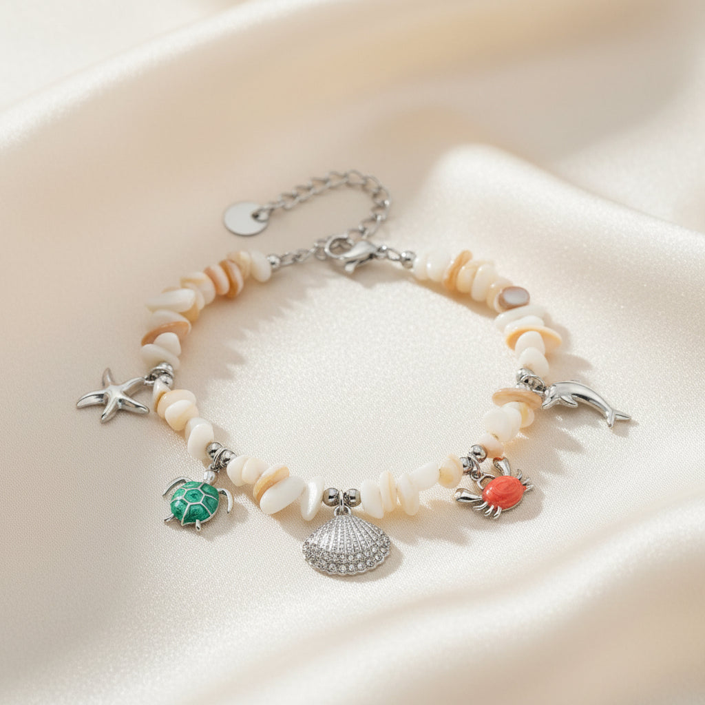 Ocean Charm Shell Bracelet