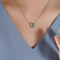 Gemstone Bar Pendant Necklace