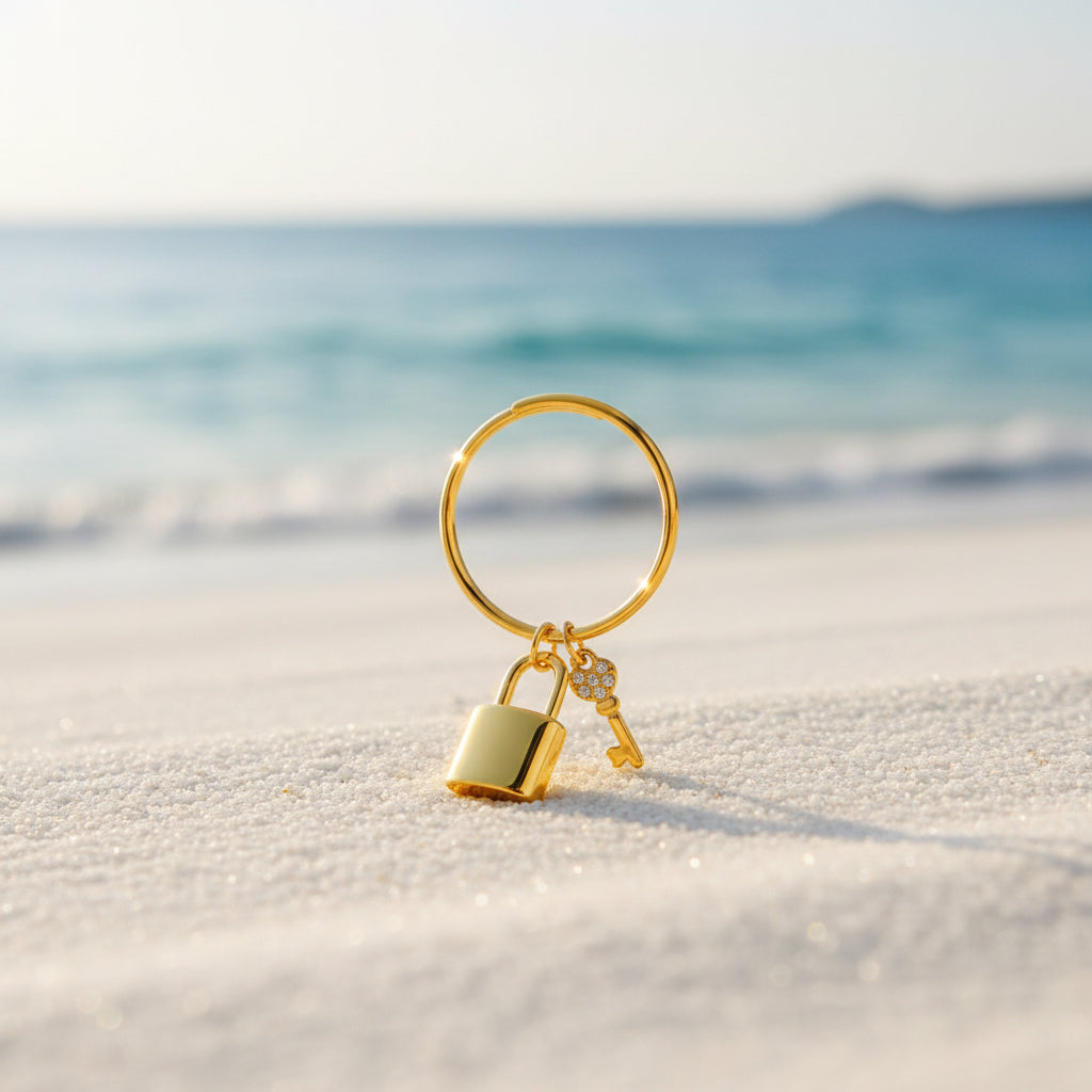 Golden Secret Charm Ring