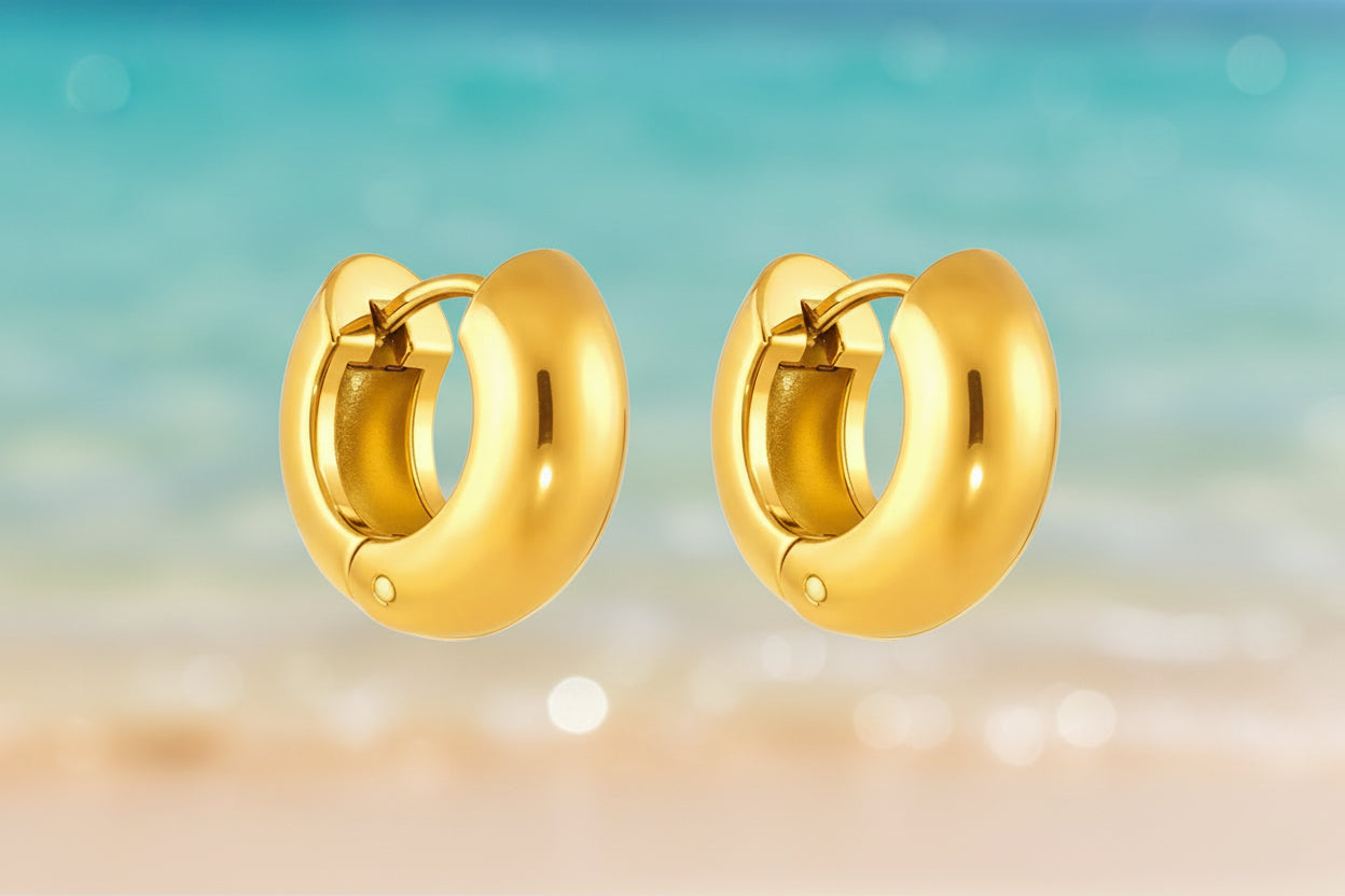 Mini Chunky Hoop Earrings