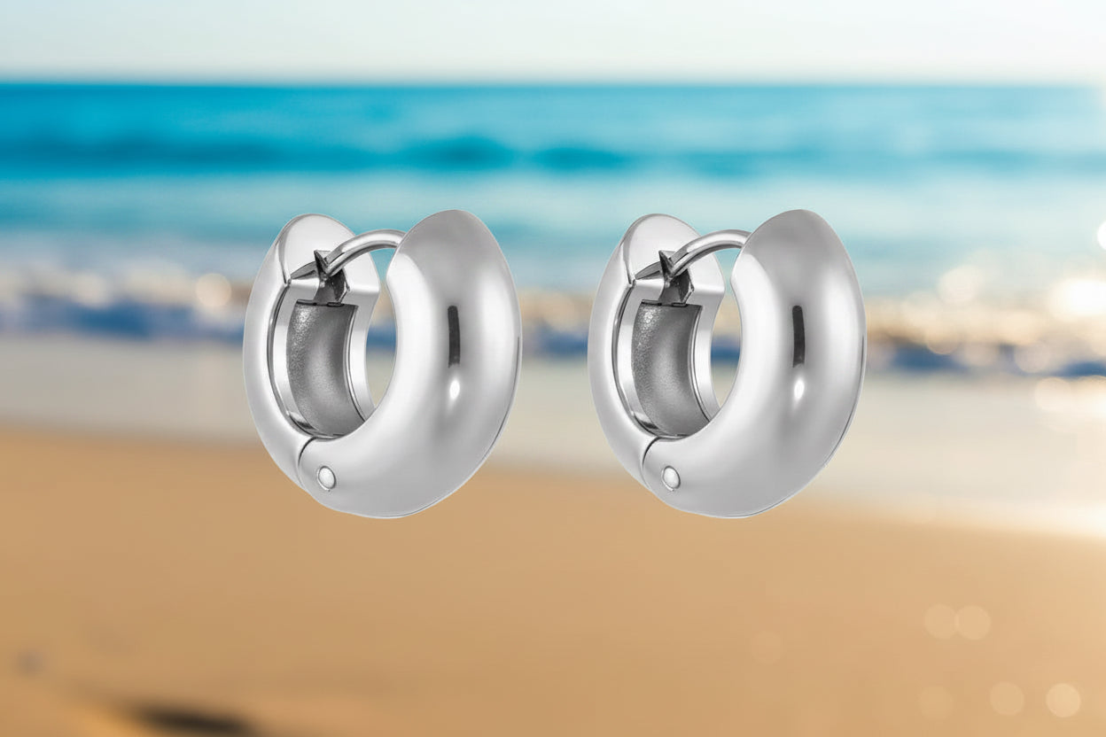 Mini Chunky Hoop Earrings